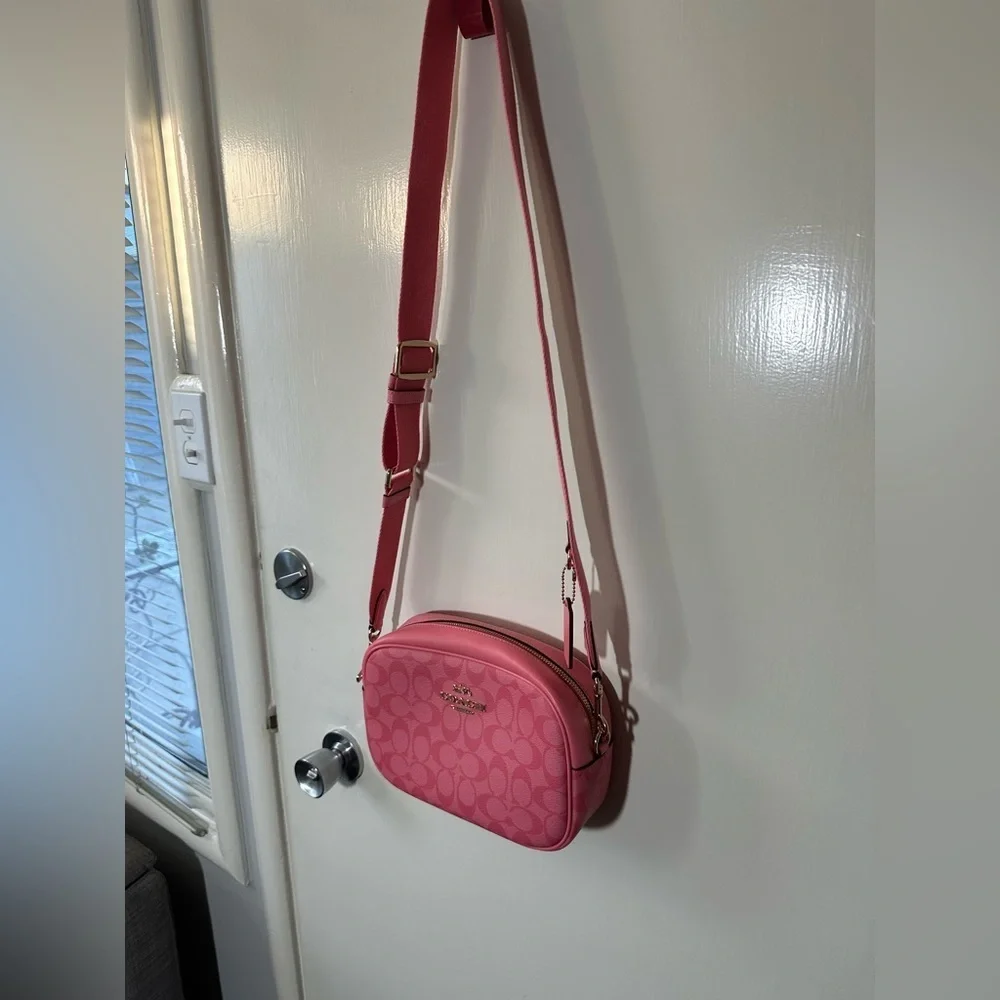 Coach Signature Pink Crossbody Bag
